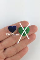 Cuir Coeur 15 x 13 mm