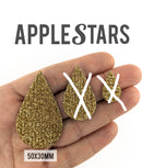 Goutte AppleStars Or 50 x 30 mm