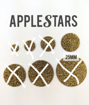 Rond AppleStars Or 25 mm