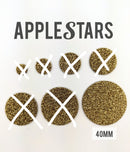Rond AppleStars Or 40 mm