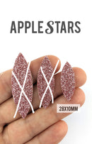 Navette AppleStars Or rose 28 x 10 mm