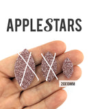 Feuille AppleStars Or rose 20 x 10 mm