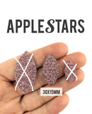 Feuille AppleStars Or rose 30 x 15 mm