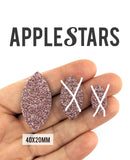 Feuille AppleStars Or rose 40 x 20 mm