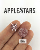 Rond AppleStars Or rose 15 mm