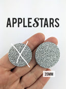 Rond AppleStars Argent 30 mm