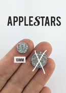 Rond AppleStars Argent 10 mm