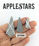 Pampille AppleStars Argent 35 x 16 mm