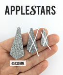 Pampille AppleStars Argent 45 x 20 mm