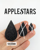 Goutte AppleStars Noir 50 x 30 mm