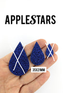 Goutte AppleStars Bleu 35 x 21 mm