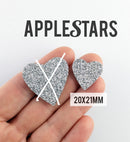 Nouveau Coeur AppleStars Argent 20 x 21 mm