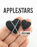 Nouveau Coeur AppleStars Noir 20 x 21 mm