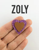 Nouveau Coeur AppleStars Violet 30 x 31 mm