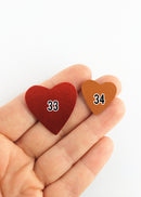 Cuir Nouveau Coeur 30 x 31 mm