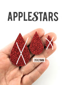 Goutte AppleStars Rouge 35 x 21 mm