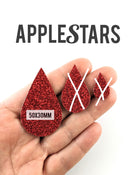 Goutte AppleStars Rouge 50 x 30 mm