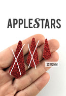 Pampille AppleStars Rouge 25 x 12 mm