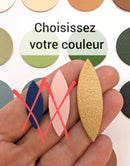 Navette AppleSkin lisse 48 x 15 mm