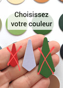 Pampille AppleSkin lisse 35 x 16 mm