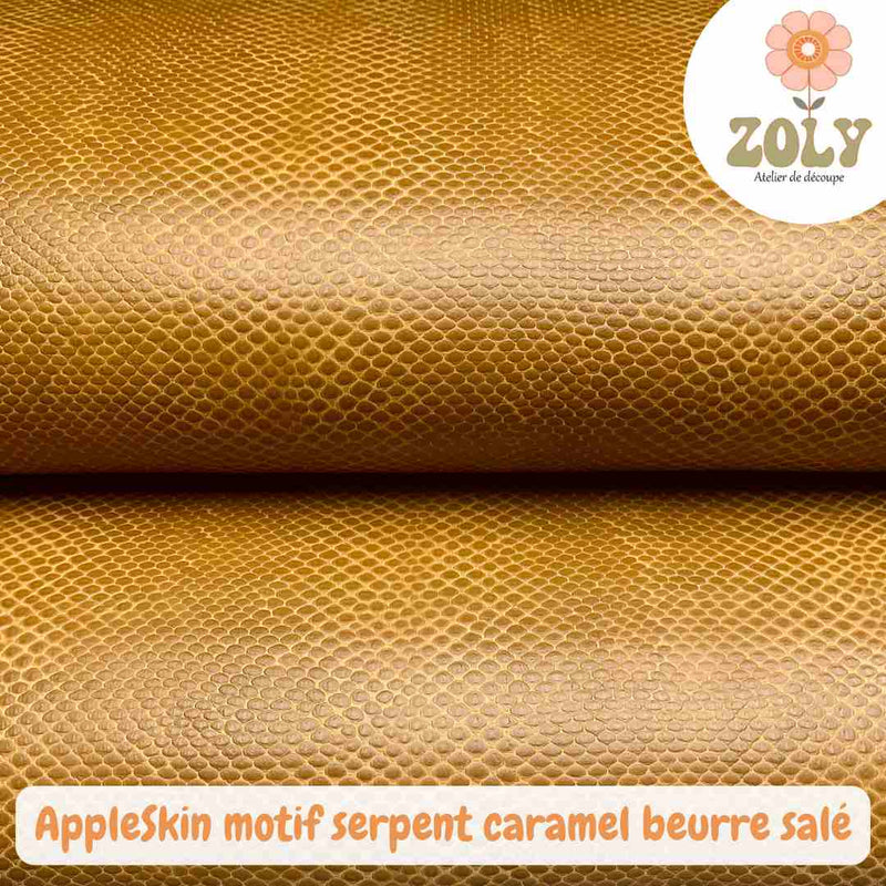 AppleSkin motif serpent caramel beurre salé