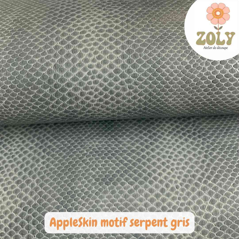 AppleSkin motif serpent gris