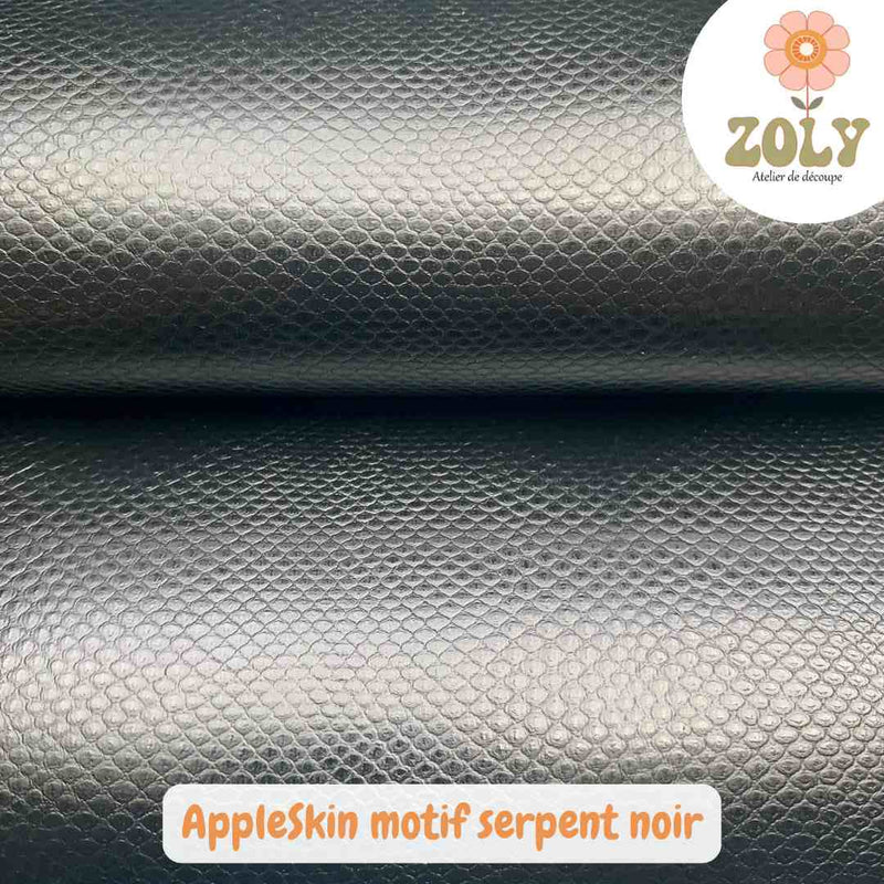 AppleSkin motif serpent noir