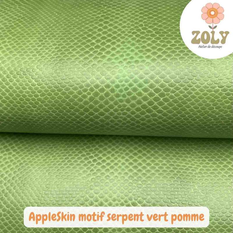AppleSkin motif serpent vert pomme