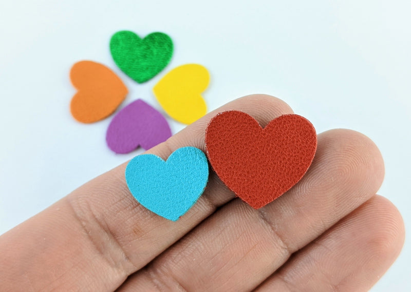 Cuir Coeur 20x17mm