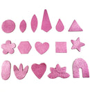 Cuir coloris Rose métallisé