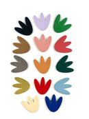 Cuir de pomme lisse : la tulipe 21 x 20 mm