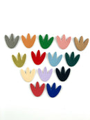 Cuir de pomme lisse : la tulipe 21 x 20 mm