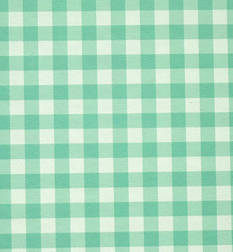 Vichy vert d'eau - Format A5
