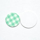 Vichy vert d'eau - AppleSkin blanc