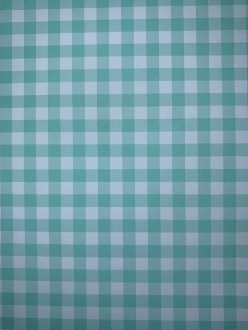 Vichy vert d'eau - AppleSkin blanc