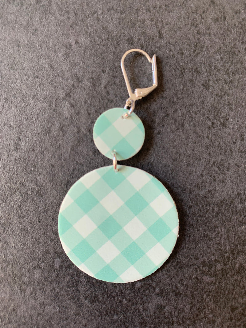 Vichy vert d'eau - AppleSkin blanc