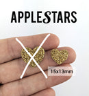 Coeur AppleStars Or 15 x 13 mm