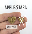Coeur AppleStars Or 20 x 17 mm