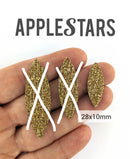 Navette AppleStars Or  28 x 10 mm
