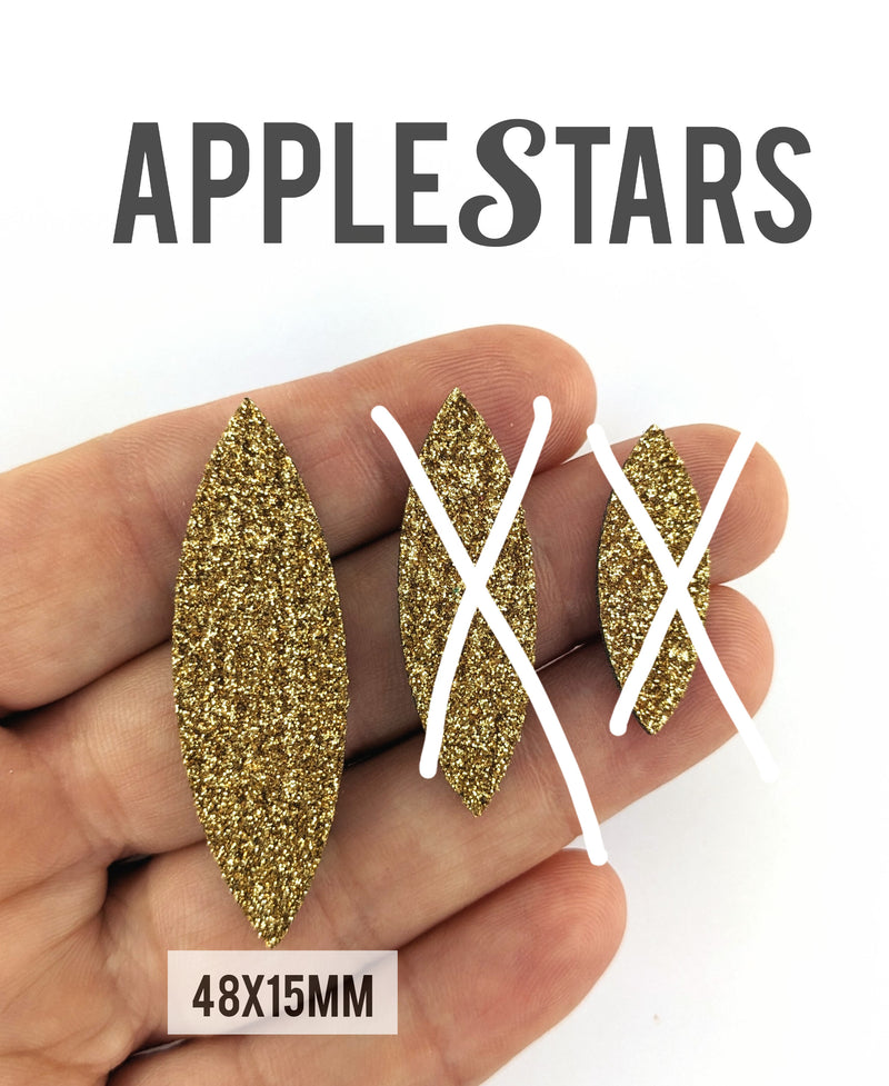 Navette 48x15mm AppleStars Or