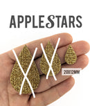 Goutte AppleStars Or 20 x 12 mm