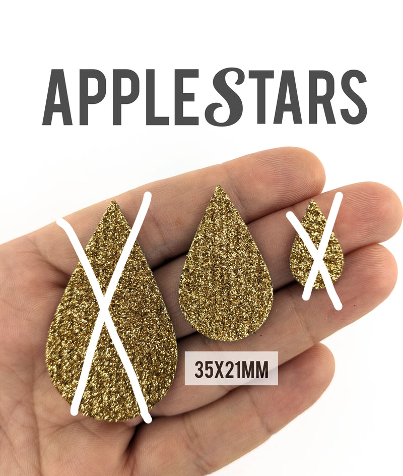 Goutte AppleStars Or 35x21mm
