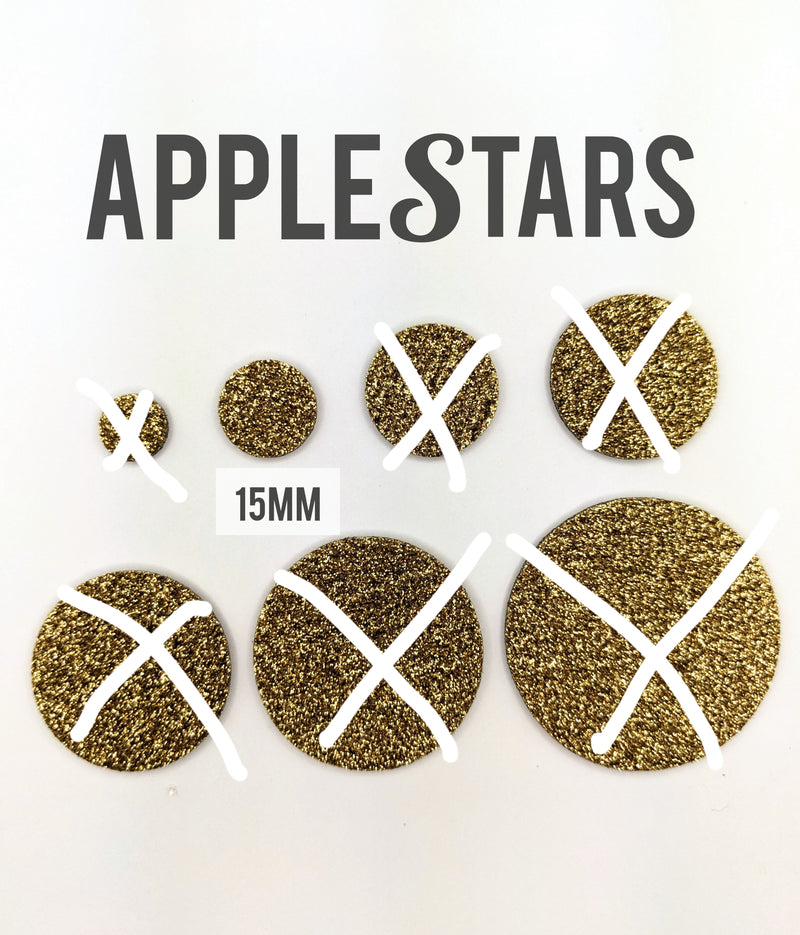 Rond AppleStars Or 15mm