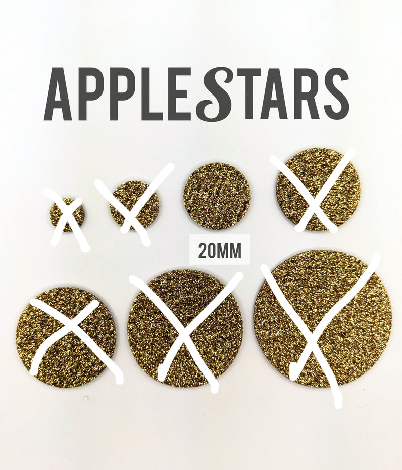 Rond AppleStars Or 20mm