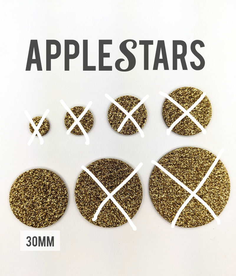 Rond AppleStars Or 30mm