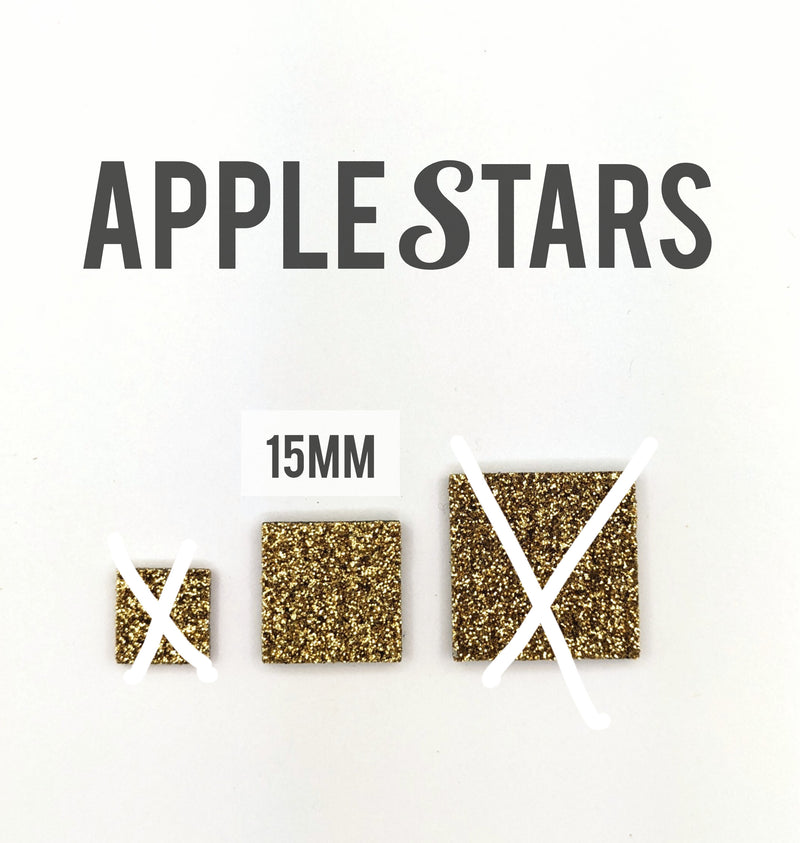 Carré AppleStars Or 15mm
