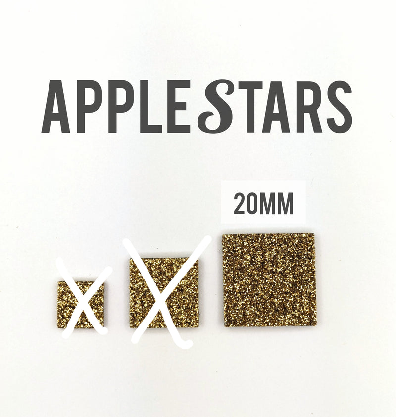 Carré AppleStars Or 20mm
