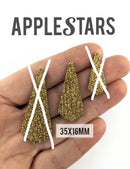 Pampille AppleStars Or 35 x 16 mm