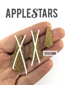 Pampille AppleStars Or 25 x 12 mm