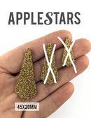 Pampille AppleStars Or 45 x 20 mm